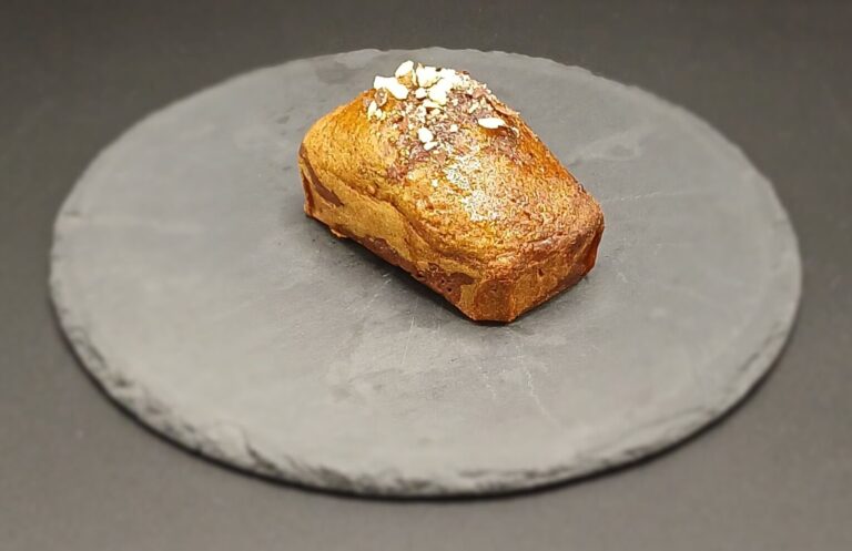 Cake qui prend son temps individuel marbré chocolat noisettes-sans gluten-sans lait-IG bas-Bretagne